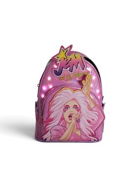 JEM Pink Light-Up Backpack by Loungefly